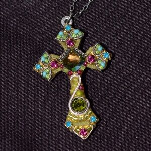 Firefly Cross Pendant Necklace